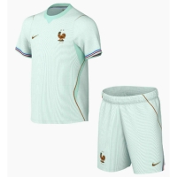 Camiseta Francia Segunda Equipación Replica Mundial 2026 para niños mangas cortas (+ Pantalones cortos)
